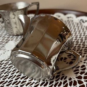 Vintage Hotpoint Silverplated Creamer & Sugar Bowl Edison Electric Appliance